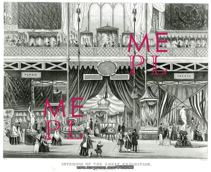 : Interior of The Great Exhibition 1851 : Interior of The Great Exhibition 1851