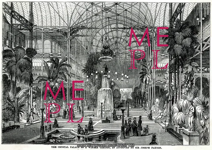 : Interior of The Great Exhibition 1851 : Interior of The Great Exhibition 1851