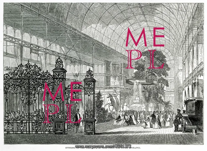 : Interior of The Great Exhibition 1851 : Interior of The Great Exhibition 1851
