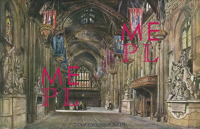 : Interior of the Guildhall, London : Interior of the Guildhall, London
