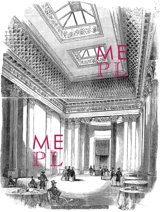 : Interior of the Hall of Commerce, London 1842 : Interior of the Hall of Commerce, London 1842