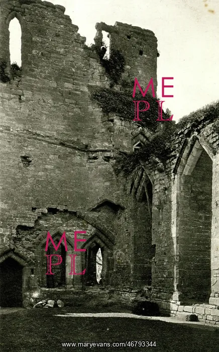 : Interior of hall, Goodrich Castle, Herefordshire : Interior of hall, Goodrich Castle, Herefordshire