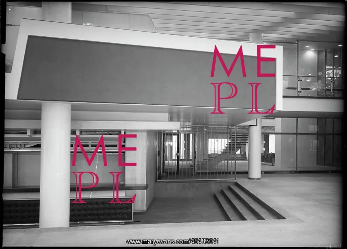 : Interior of hall's foyer - 28ft level, view towards the bar : Interior of hall's foyer - 28ft level, view towards the bar