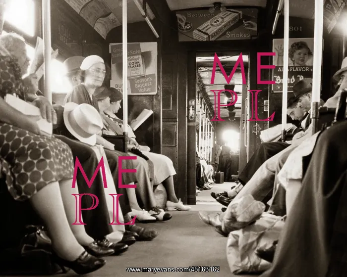 : Interior of Hudson and Manhattan Subway Train : Interior of Hudson and Manhattan Subway Train