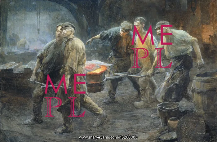 : Interior of an Iron Foundry : Interior of an Iron Foundry