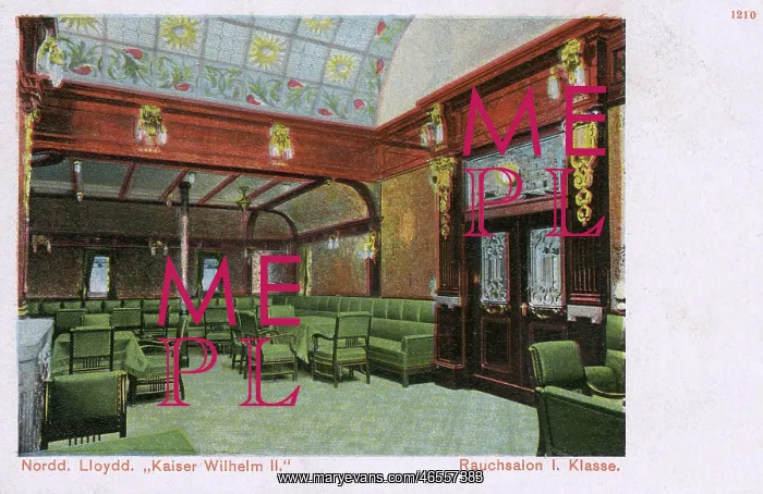 : Interior of The Kaiser Wilhelm II ocean liner (1 / 4) : Interior of The Kaiser Wilhelm II ocean liner (1 / 4)
