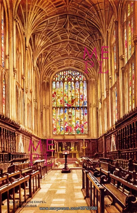 : Interior of King's College Chapel, Cambridge : Interior of King's College Chapel, Cambridge