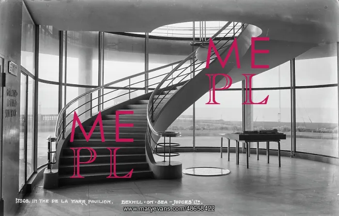 : Interior of the De La Warr Pavilion : Interior of the De La Warr Pavilion