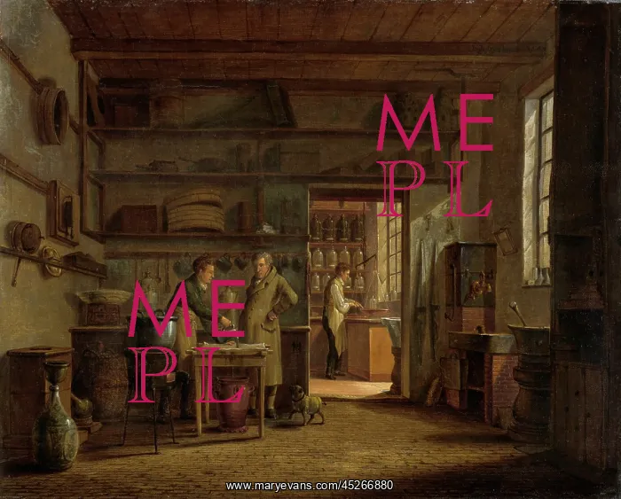 : Interior of the Laboratory of the Apothecary : Interior of the Laboratory of the Apothecary