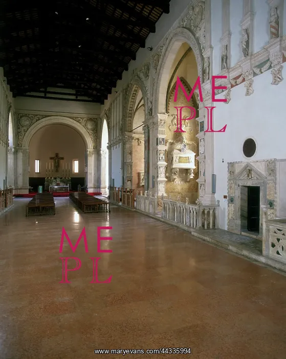 : Interior of the Malatestiano Temple : Interior of the Malatestiano Temple