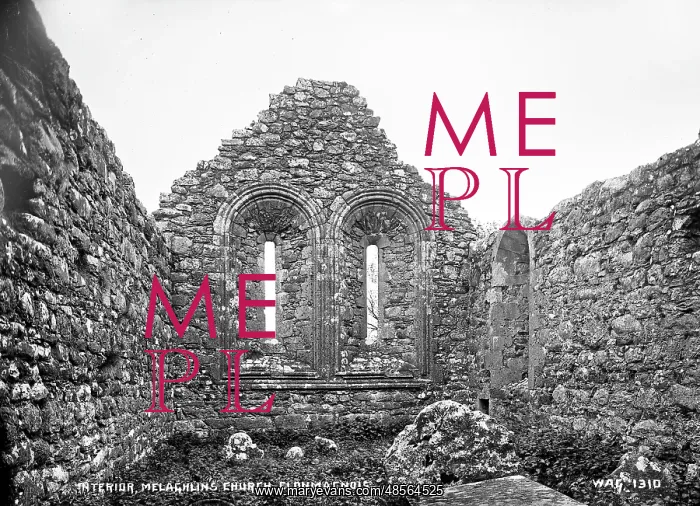  : Interior, Melaghlin's Church, Clonmacnois
