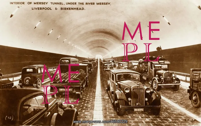 : Interior of the Mersey Tunnel : Interior of the Mersey Tunnel