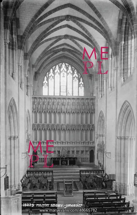 : Interior of Milton Abbey : Interior of Milton Abbey