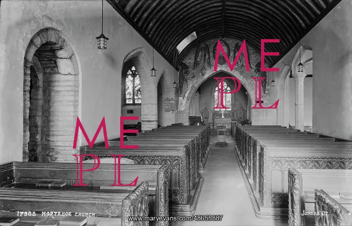 : Interior of Mortehoe Church : Interior of Mortehoe Church