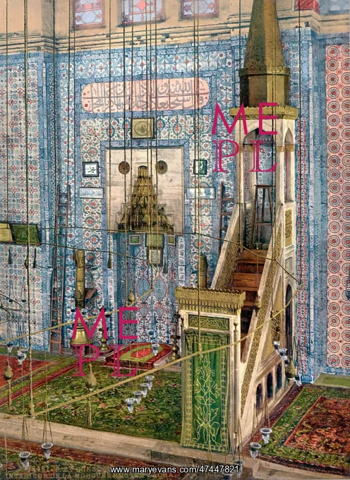 : Interior of mosque Rustem Pa??a, Constantinople, Turkey : Interior of mosque Rustem Pa??a, Constantinople, Turkey