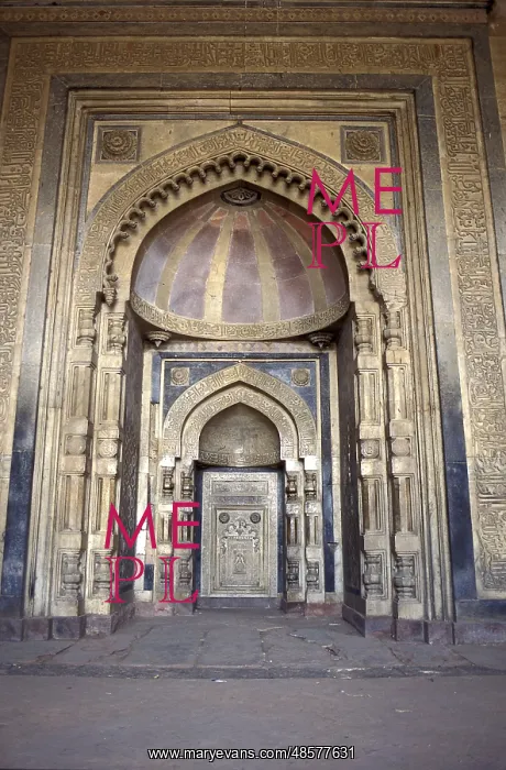 : Interior of Mughal Mosque, Delhi, India - the : Interior of Mughal Mosque, Delhi, India - the