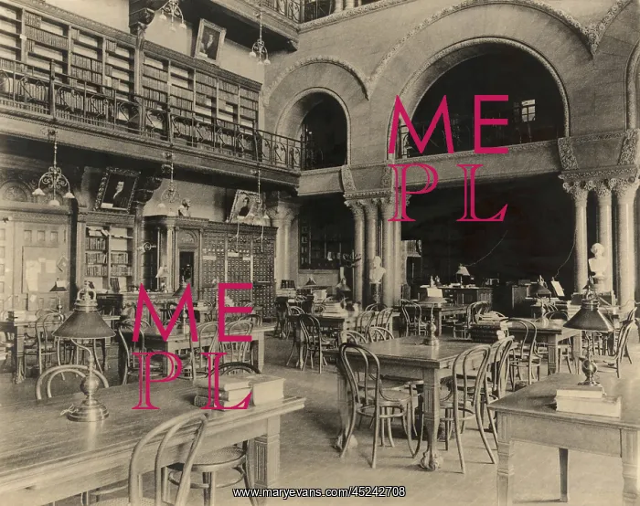  : Interior of the New York State Library designed ?