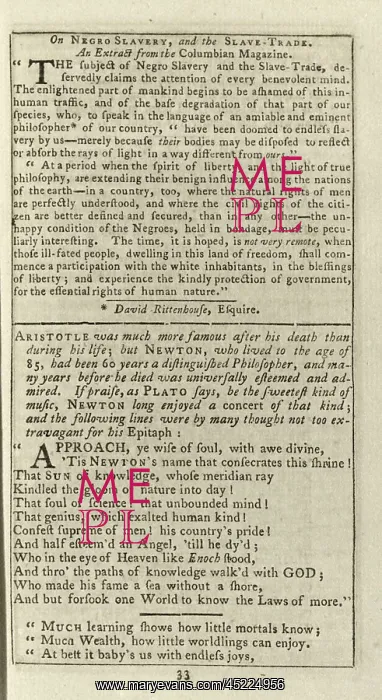 : Interior page, with an abolitionist article, ? : Interior page, with an abolitionist article, ?