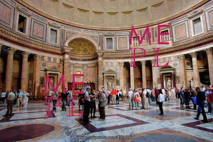 : Interior of the Pantheon, Rome, Italy : Interior of the Pantheon, Rome, Italy