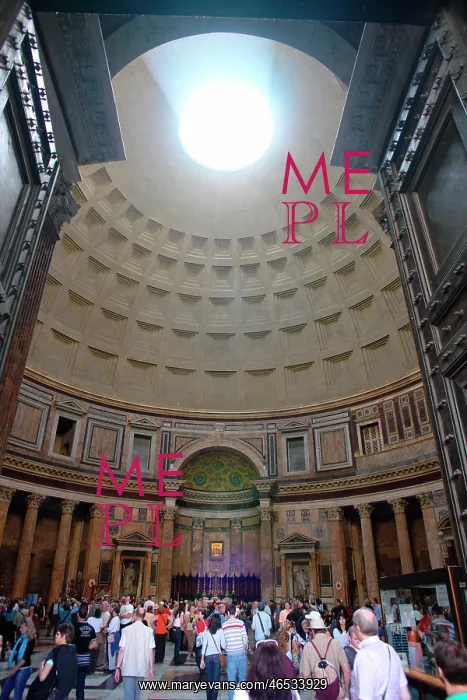 : Interior of the Pantheon, Rome, Italy : Interior of the Pantheon, Rome, Italy