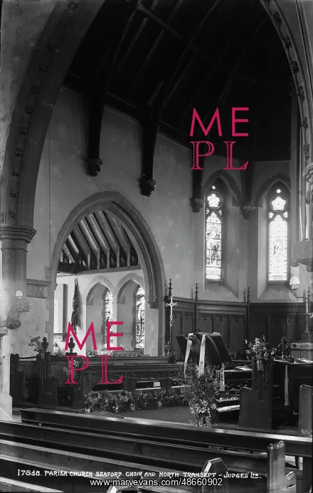 : Interior of Parish Church, Seaford : Interior of Parish Church, Seaford