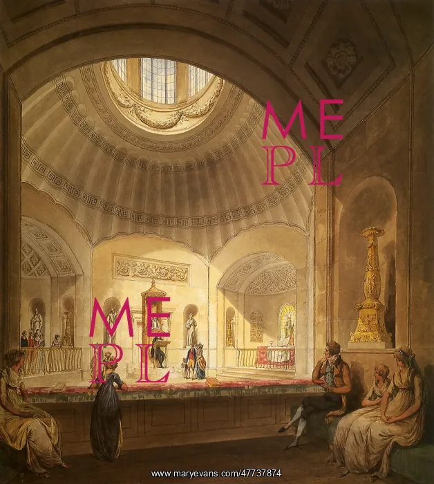 : Interior Perspective of the Sepulchral Chapel : Interior Perspective of the Sepulchral Chapel