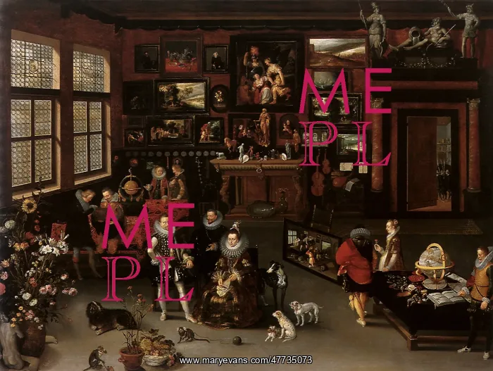 : Interior of a Picture Gallery with Archduke Albert : Interior of a Picture Gallery with Archduke Albert