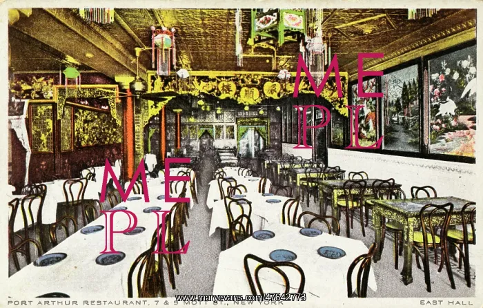 : Interior, Port Arthur Restaurant, New York City, USA : Interior, Port Arthur Restaurant, New York City, USA