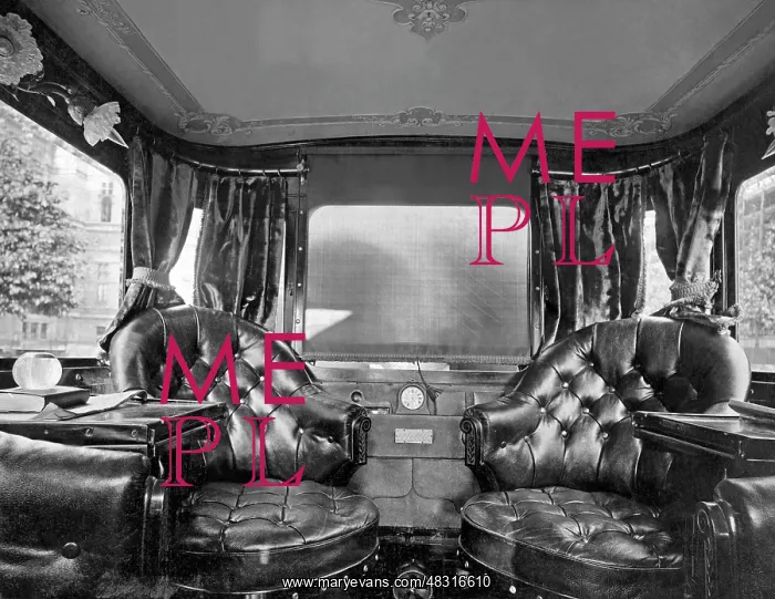 : Interior of a Pullman, 1903 : Interior of a Pullman, 1903