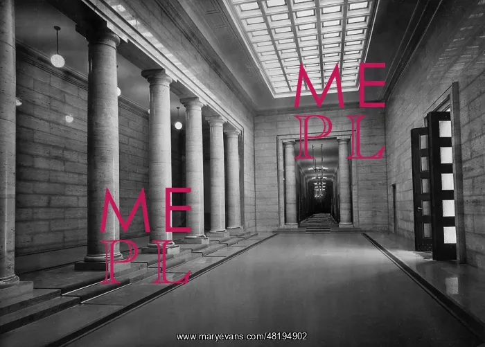 : The interior of the Reich Chancellery, 1939 : The interior of the Reich Chancellery, 1939