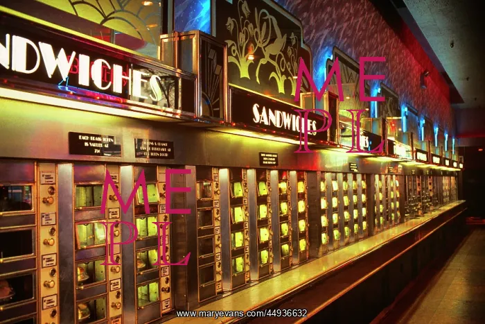 : Interior Last Remaining Automat Cafeteria Closed : Interior Last Remaining Automat Cafeteria Closed