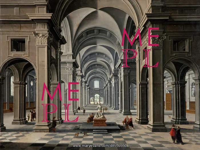 : Interior of a Renaissance Church : Interior of a Renaissance Church