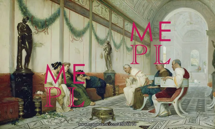  : Interior of Roman Building with Figures
