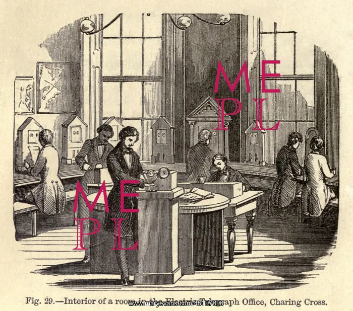 : Interior room of the Electric Telegraph ? : Interior room of the Electric Telegraph ?