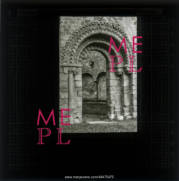  : Interior of Ruined chapel in a castle