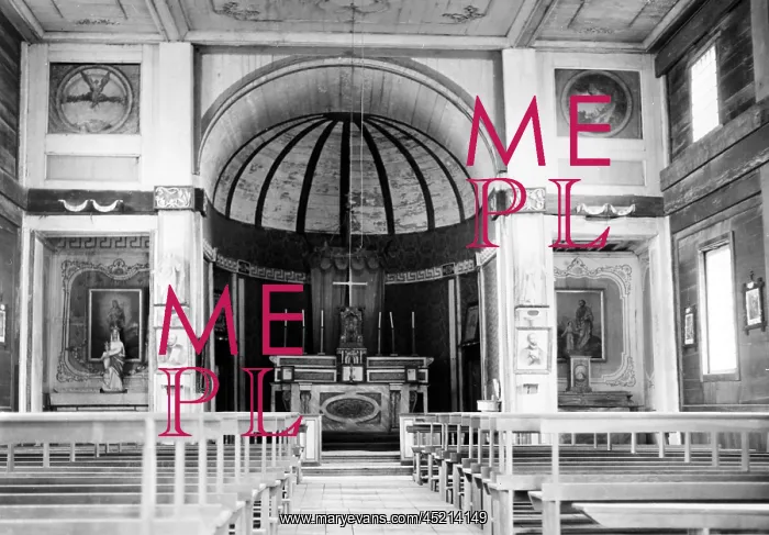 : Interior of the Sacred Heart Mission, the ? : Interior of the Sacred Heart Mission, the ?