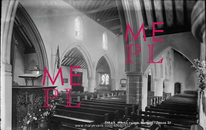 : Interior of Seaford Parish Church : Interior of Seaford Parish Church