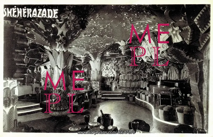 : The interior of Sheherazade nightclub in Paris : The interior of Sheherazade nightclub in Paris