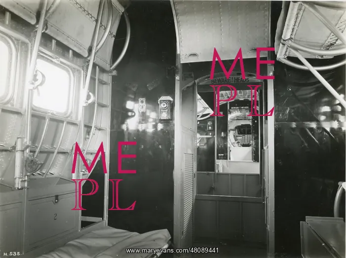 : Interior of the Short S14 Sarafand, S1589, looking aft : Interior of the Short S14 Sarafand, S1589, looking aft