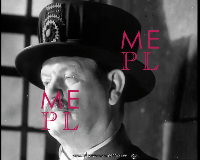 : Interior Shot of Male Beefeater Standing Up : Interior Shot of Male Beefeater Standing Up