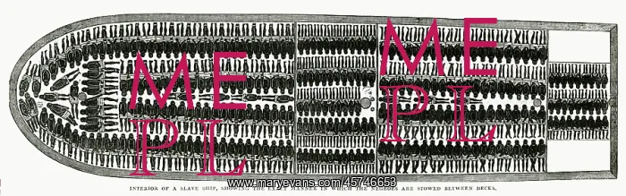 : Interior of a slave ship 1844 : Interior of a slave ship 1844