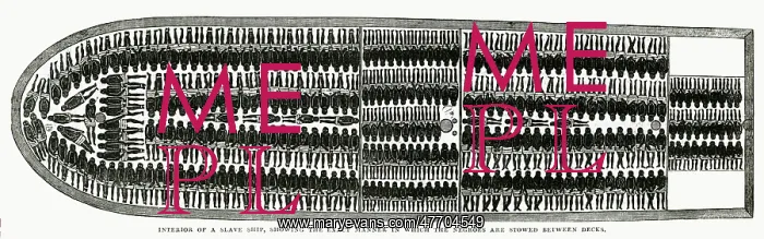 : Interior of a slave ship 1844 : Interior of a slave ship 1844
