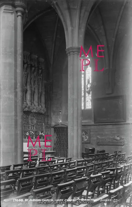 : Interior of St. Albans Church, Lady Chapel : Interior of St. Albans Church, Lady Chapel