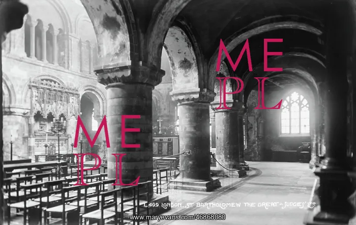 : Interior of St. Bartholomew the Great : Interior of St. Bartholomew the Great