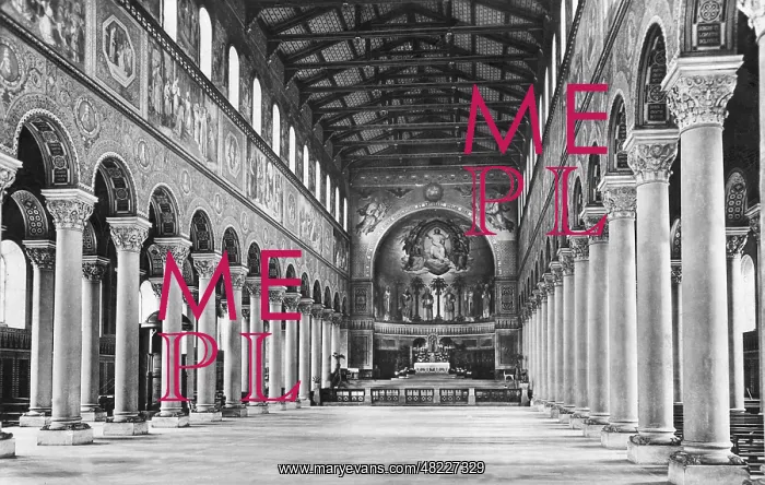 : Interior of St. Boniface's Abbey in Munich : Interior of St. Boniface's Abbey in Munich