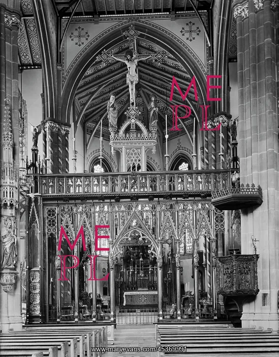 : The interior of St Chad's Roman Catholic Cathedral : The interior of St Chad's Roman Catholic Cathedral