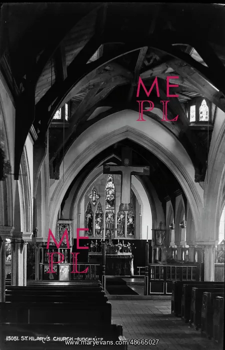 : Interior of St. Hilary's Church : Interior of St. Hilary's Church