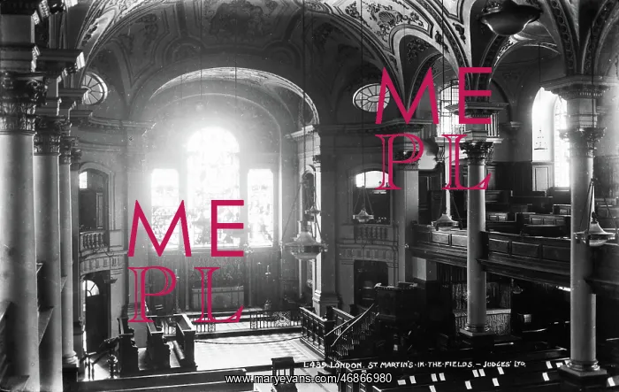: Interior of St. Martin's in the Fields : Interior of St. Martin's in the Fields