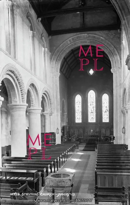 : Interior of Steyning Church : Interior of Steyning Church