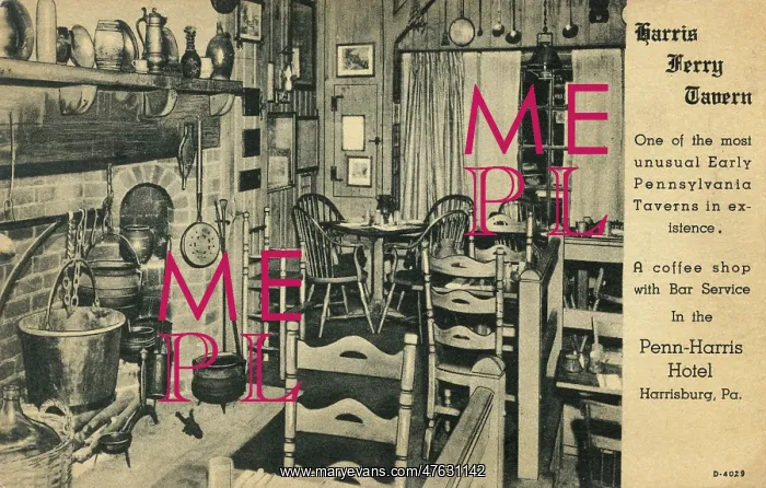  : Interior of tavern, Penn-Harris Hotel, Harrisburg, USA